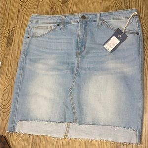 Light blue jean skirt